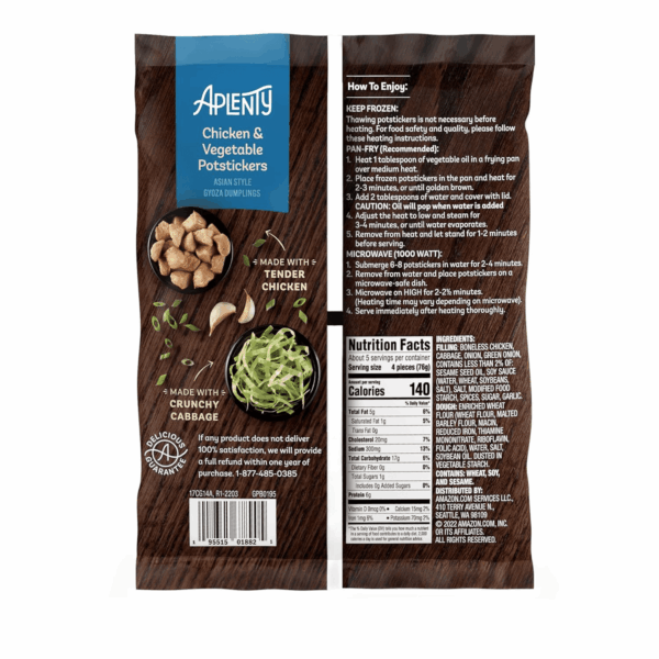 Amazon Brand,  Chicken & Vegetable Potstickers, 14 Oz (Frozen) - Image 2
