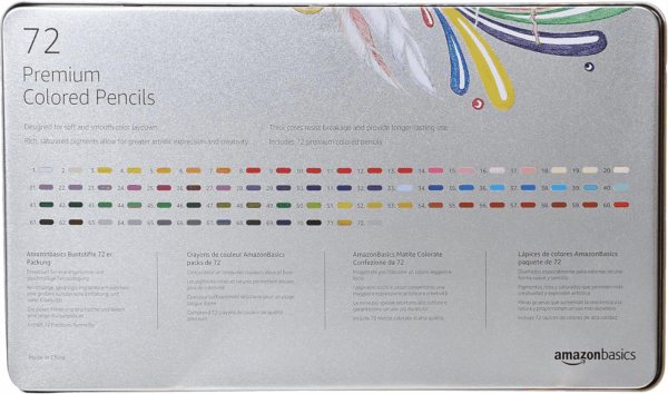 Premium Colored Pencils 72 Count, Soft Core, Multicolor, Back to School Supplies (Pack of 1) - Image 5