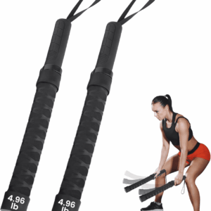 New Weighted Ropeless Battle Ropes for Home Gym, Premium Battle Rope for Advanced Fitness Training, Portable Workout Ropes for Working Out, Durable Exercise Ropes for Home Workout - 2PCS