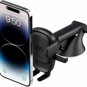 Easy One Touch 6 Universal Car Mount Dashboard & Windshield Suction Cup Phone Holder for Iphone Samsung, Google, All Smartphones