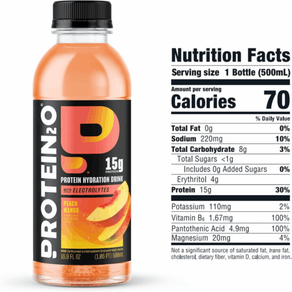 15G Whey Protein Isolate Hydration Drink, 350Mg of Electrolytes, Vitamins B5 & B6, Low Sugar, Flavor Fusion Variety Pack, 16.9 Oz Bottle (Pack of 12) - Image 5