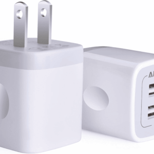 USB Wall Charger, Charger Adapter,  2-Pack 2.1A Dual Port Quick Charger Plug Cube for Iphone 15 14 13 12 11 Pro Max 10 SE X 8 7 plus Samsung Galaxy S23 S22 Power Block Fast Charging Box Brick