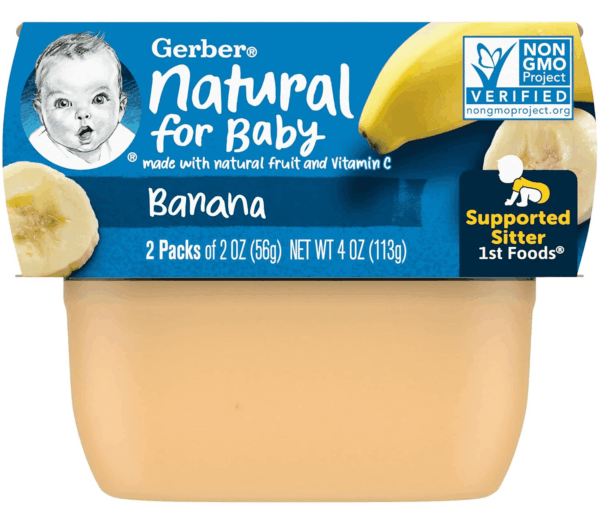 1St Foods Baby Food Banana Puree, Natural & Non-Gmo, 2 Ounce Tubs, 2-Pack (Pack of 8) - Image 2