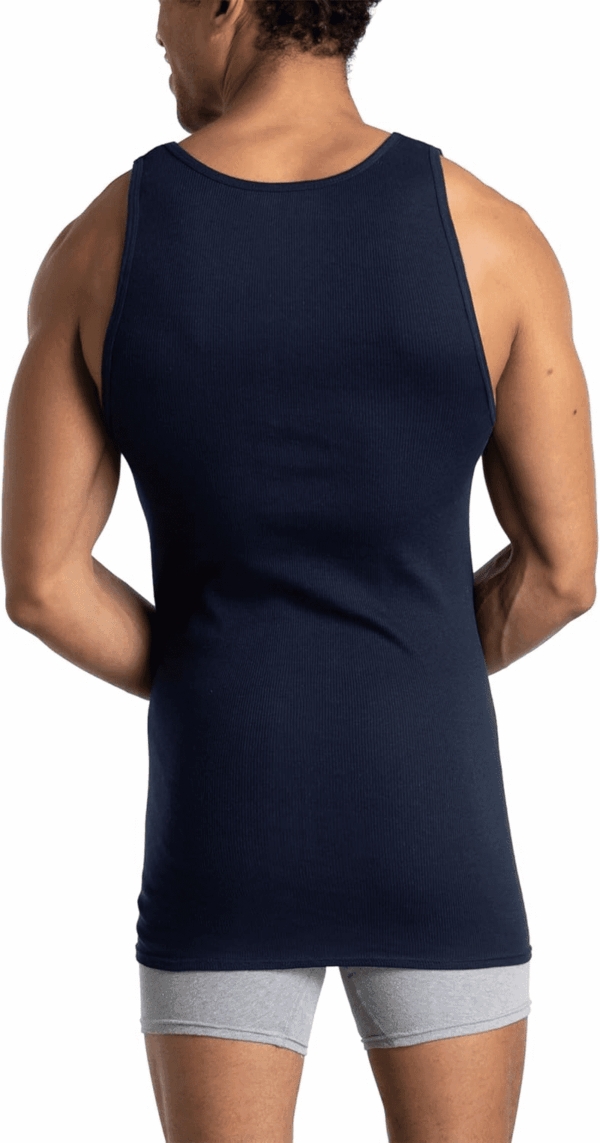 Men'S Sleeveless Tag Free Moisture Wicking Tank A-Shirt - Image 4