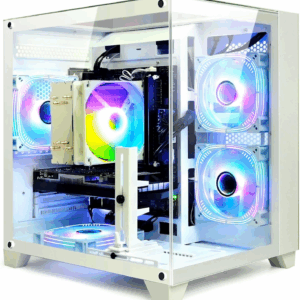 Gaming Desktop Intel Core I5-12400F 6 Core 2.5Ghz PC Computer, RTX 4060 8G, 32G DDR4 RAM, 1TB NVME SSD, Prebuilt Gaming PC Tower Computer for Home and Office (White)