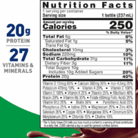 High Protein with Fiber Ready to Drink Complete Nutritional Drink, Rich Chocolate, 8 Fl Oz Bottle, 24 Pack - Image 2