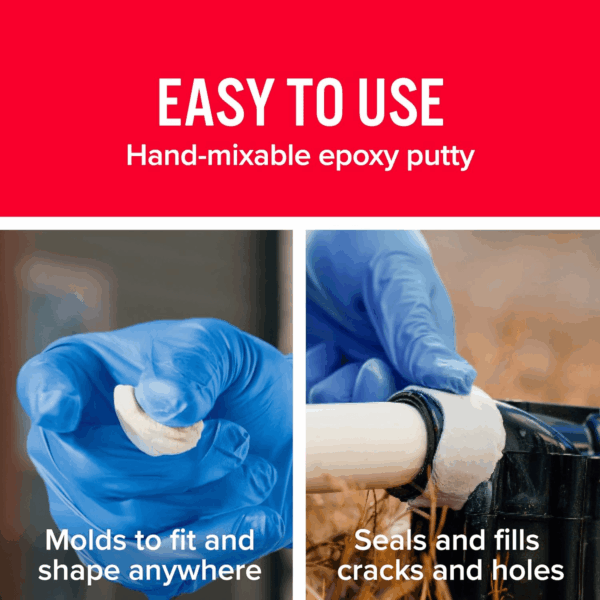 8277 Waterweld Epoxy Putty Stick - 2 Oz., off White - Image 4