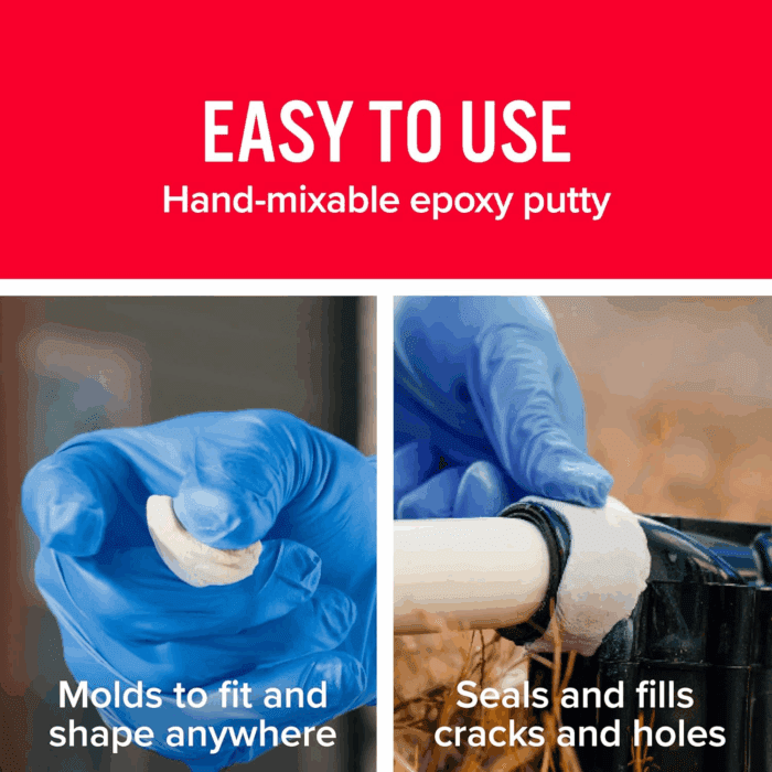 8277 Waterweld Epoxy Putty Stick - 2 Oz., off White - Image 4