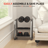Adjustable Dumbbells, 20/30/40/55/60/70/80/90Lbs Free Weight Set with Connector, 2 or 3 in 1 Dumbbells Used as Barbell, Kettlebells, Fitness Exercises for Home Gym Suitable for Men/Women - Image 8