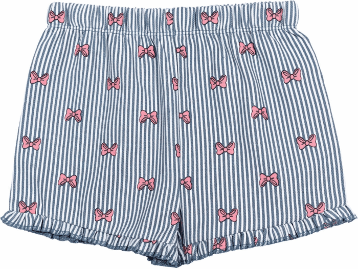Minnie Mouse Rainbow Floral T-Shirt and Chambray Shorts Outfit Set Infant to Big Kid Sizes (12 Months - 14-16) - Image 4