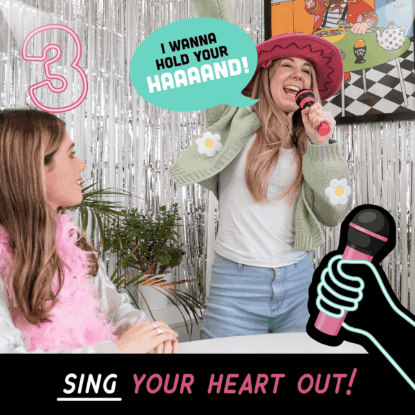 Official Grab the Mic – Family Karaoke Game, 8+ Year Olds, 2-10 Players - Board Game for Bad Singers with 250 Lyrics (125 Cards) for Hilarious Game Nights & Birthday Party, Kids Gift - Image 5