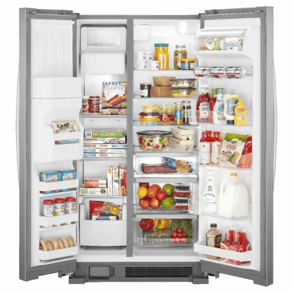 in Door Can Caddy 21.4-Cu Ft Side-By-Side Refrigerator with Ice Maker ,Water and Ice Dispenser ( Fingerprint Resistant Stainless Steel ) - Image 2