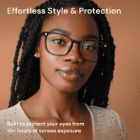 Stylish Blue Light Glasses for Woman - Computer Glasses 99% Blue Light Blocking - Lightweight TR90 Frames - 3 Pack - Image 6