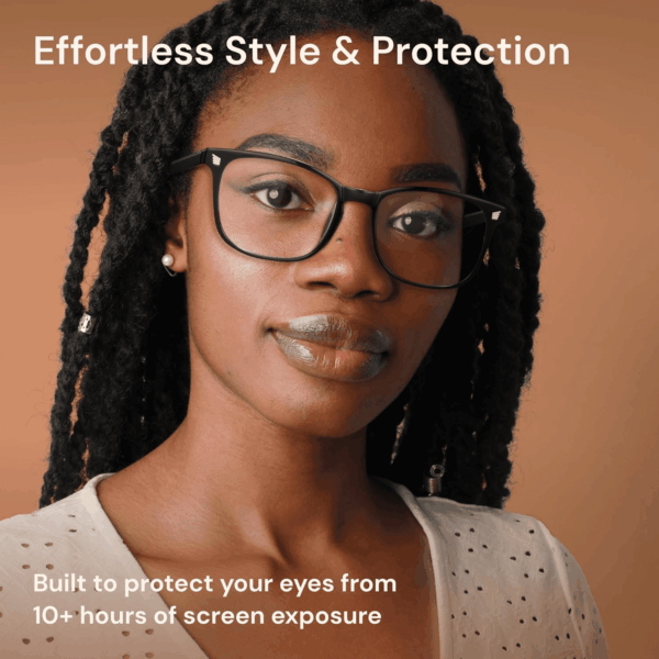 Stylish Blue Light Glasses for Woman - Computer Glasses 99% Blue Light Blocking - Lightweight TR90 Frames - 3 Pack - Image 6