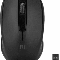 Wireless Mouse, 2.4G Portable Computer Mice for PC, Laptop, Windows,Office Included Wireless USB Dongle (Black)