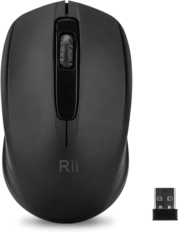 Wireless Mouse, 2.4G Portable Computer Mice for PC, Laptop, Windows,Office Included Wireless USB Dongle (Black)