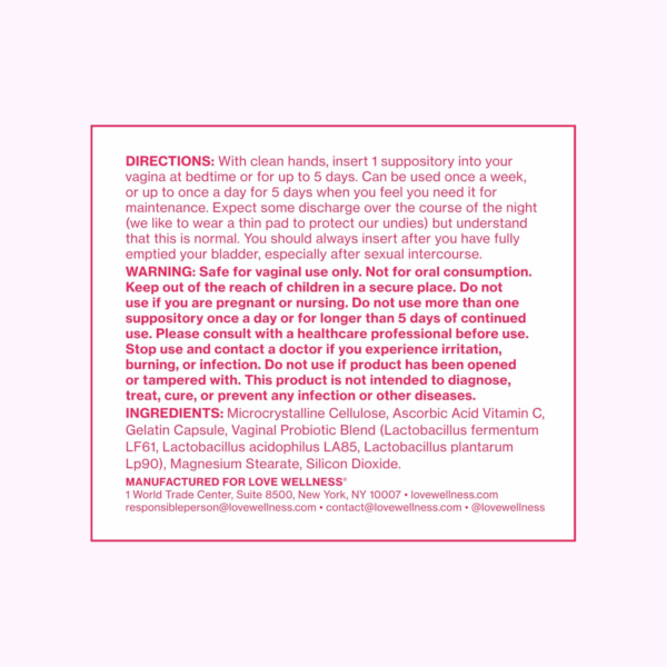 the Killer & Flora Power | Vaginal Suppository Duo with Probiotics, Vitamin C & Boric Acid for Vaginal Health | Vaginal Suppositories for Healthy Ph Balance & Vaginal Odor Control - Image 7