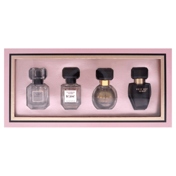 Fragrance Discovery Set for Women - 4 Pc Mini Gift Set with Bombshell, Tease, Bare, and Very Sexy Night EDP Sprays (0.25Oz Each) - Image 5