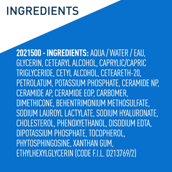 Moisturizing Cream, Body and Face Moisturizer for Dry Skin, Body Cream with Hyaluronic Acid and Ceramides, Daily Moisturizer, Oil-Free, Fragrance Free, Non-Comedogenic, 19 Ounce - Image 7