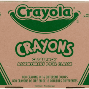 Bulk Crayon Classpack - 800Ct (16 Colors), Back to School Supplies, Kids Crayons, Teacher Classroom Must Haves, 3+
