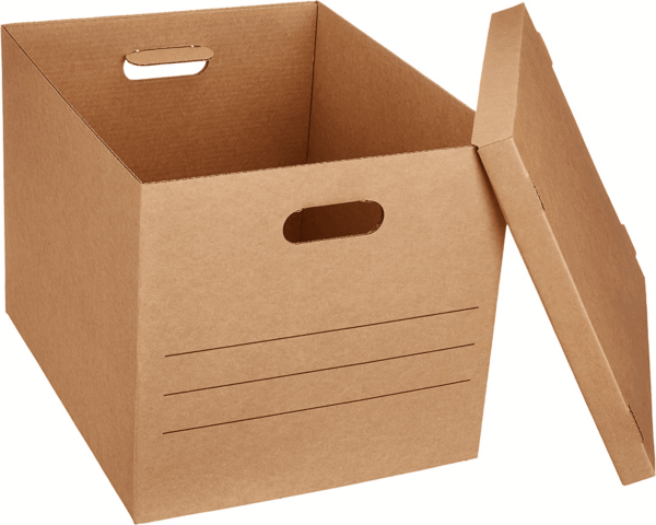 Medium Moving Boxs with Lid and Handles, 19 X 14.5 X 15.5, Inches 10 Pack - Image 2