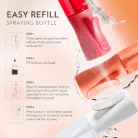 Mystyle, Spray Bottle for Hair - Small Travel Spray Bottle, Ultra Fine Continuous Water Mist for Face, Hairstyling, Salon, Cleaning, Beauty, Toners, Hydration & Makeup, 3.04Oz / 90Ml, White - Image 7
