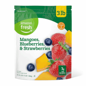 Amazon Fresh, Frozen Mangoes, Blueberries, and Strawberries, 48 Oz