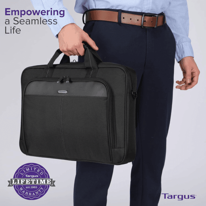Unisex-Adult Slim Briefcase with Crossbody Shoulder Bag - Image 6