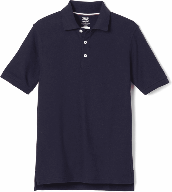 Boys Short Sleeve Pique Polo Uniform Shirt (Standard & Husky)