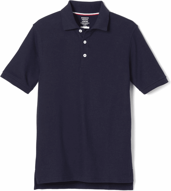 Boys Short Sleeve Pique Polo Uniform Shirt (Standard & Husky)