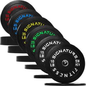 Olympic Bumper Plates, 2" Weight Plates for Strength Training & Weightlifting, Pairs, Sets or Sets with 7FT Barbell, Multiple Options