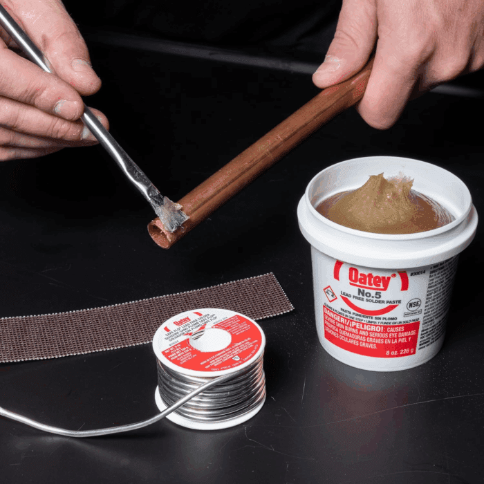 Oatay Plumbing Solder Kit, 1/4 Lb Solder and 1.7 Oz Flux - Image 4