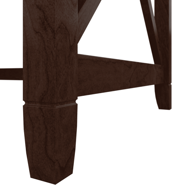 Bush Furniture Key West 60W Modern Farmhouse L Shaped Desk in Bing Cherry | 60-Inch Corner Table for Home Office - Image 6