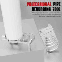Deburring Tool for PVC Pipe, Plumbing Tools, Professional Plastic Pipe Deburring Tool, for Pipe Burring of Six Pipe Sizes from 1-1/4 to 4-Inch, PVC Chamfer Tool Leaves Pipe Edges Smooth. - Image 2