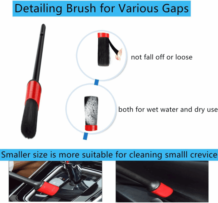 Car Interior Duster Detail Brush Cleaning Gel Kit, Soft Dash Vent Dusting Slime Putty Detailing Brushes Accessories Essentials Supplies Tools for Auto,Truck,Suv,Rv - Image 7