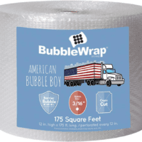 Bubble Wrap Roll 175', Small Bubble Wrap 3/16 Cushioning, 175Ft Perforated Every 12" Made in the USA by  for Packing, Moving, Wrapping of Glassware, Dishes, Furniture and More!