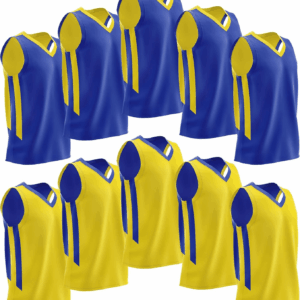 10-Pack Men'S Reversible Custom Basketball Jerseys, Plain Mesh Athletic Sleeveless Shirts Blank Team Uniforms Set