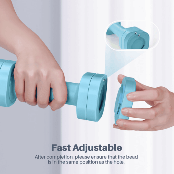 Adjustable Dumbbell Set of 2, 4 in 1 Free Weights Dumbbells Set for Women, Hand Weights for Women at Home, Each 2Lb 3Lb 4Lb 5Lb with TPU Soft Rubber Handle for Home Gym Exercise Training - Image 4