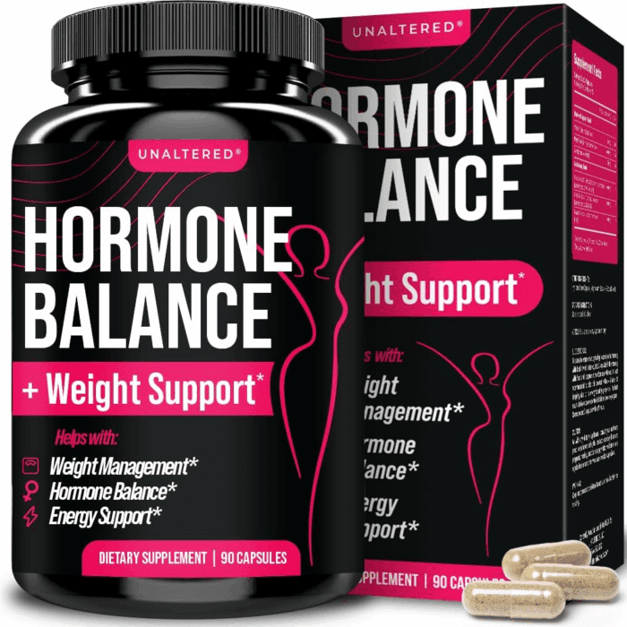 Hormone Balance for Women Weight Management - Natural Hormonal Wellness Support - Features Green Tea Extract, Cayenne, Magnesium, & Zinc - 90 Vegan Capsules