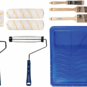 - Paint Roller Set, Paint Brush, Paint Tray - 10 Piece Set - Roller Paint Brush - Wall Painting Roller Naps for Professional or Home Owners - All Paints and Stains.