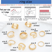10 PCS Gold Rings Set for Women Non Tarnish, 18K Gold Plated Chunky Stackable Rings, Statement Stacking Womens Ring Pack - Image 6
