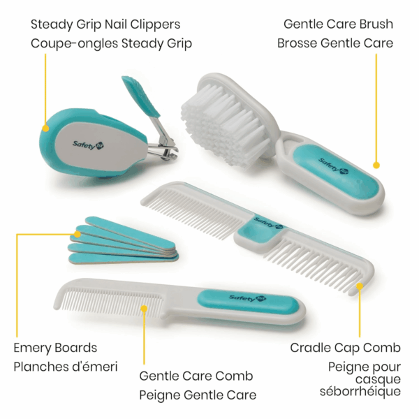 Deluxe Baby Healthcare and Grooming Kit, Arctic Blue, Newborn Baby Essentials, One Size, 25 Pieces - Image 8