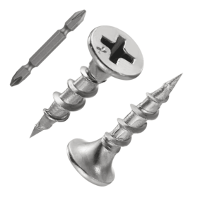 (420 Pcs)#6X3/4 410 Stainless Steel Fastener Drywall Screws-Phillips with Coarse Threaded Tip, Black, Suitable for Drywall Slate, Wood, Etc.(1 Pounds)