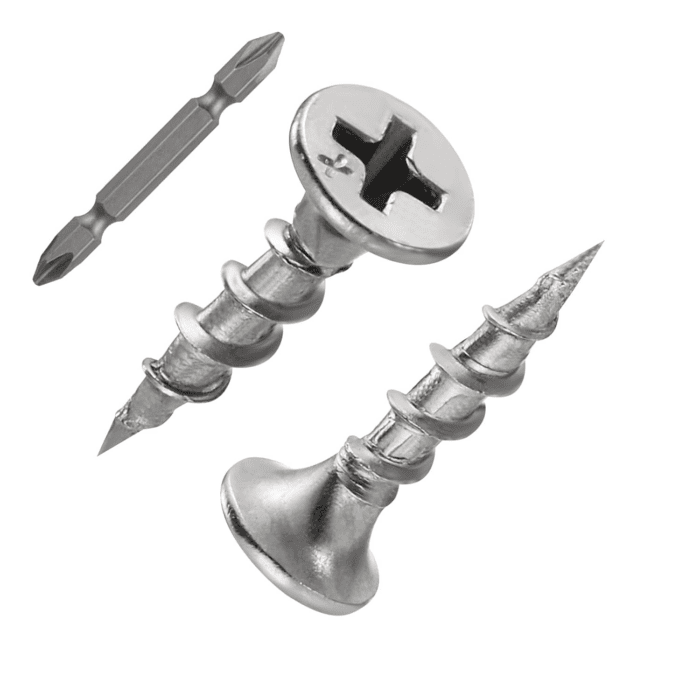 (420 Pcs)#6X3/4 410 Stainless Steel Fastener Drywall Screws-Phillips with Coarse Threaded Tip, Black, Suitable for Drywall Slate, Wood, Etc.(1 Pounds)