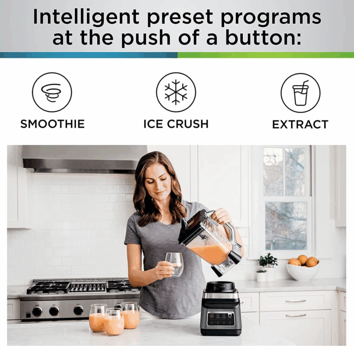 BN751 Professional plus DUO Blender, 1400 Peak Watts, 3 Auto-Iq Programs for Smoothies, Frozen Drinks & Nutrient Extractions, 72-Oz. Total Crushing Pitcher & (2) 24 Oz. To-Go Cups, Black - Image 6