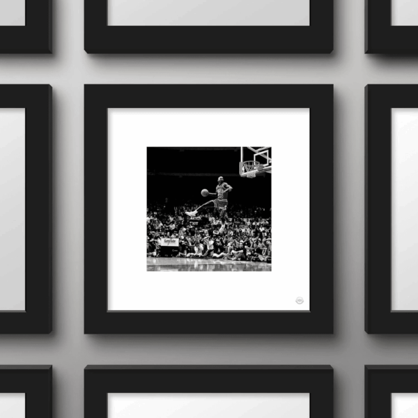 Gallery Pops Michael Jordan - Flight Progression Sequence 4 Wall Art Wall Poster, 12" X 12", Black Frame Version - Image 2