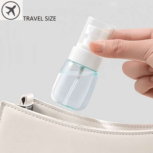 Spray Water Bottle Hair Mister, Fine Mist Stylist Sprayers 360 Empty Small Misting Spritzer, Perfume Atomizer with Pump Clear Containers 2Pcs/2Oz - Image 3