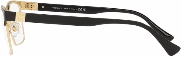 VE1285 56Mm Non-Polarized Glasses for Men - Black Rectangle Metal Frame with Black Temples, Lightweight & Comfortable Eyeglasses for Prolonged Use, Eshades Eyewear Kit Included - Image 3