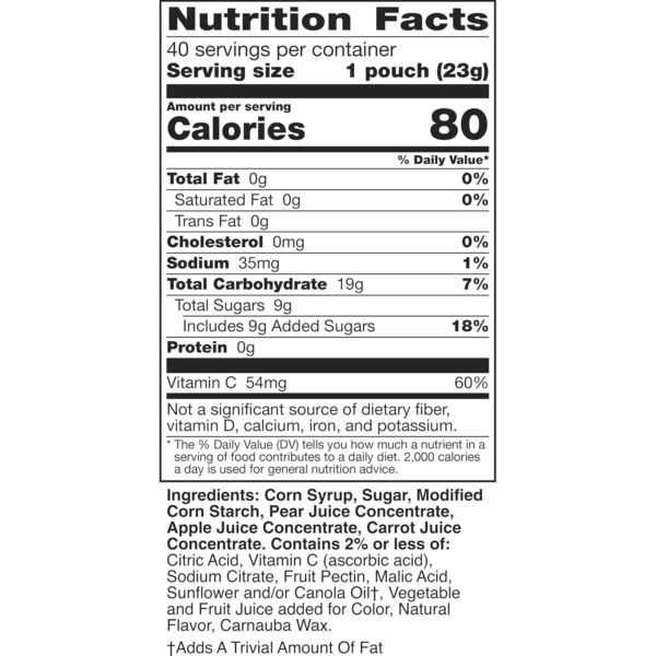 Fruit Flavored Snacks, Easter Basket Stuffers, Assorted Fruit, Gluten Free, Family Pack, 40 Ct, 32 Oz - Image 9