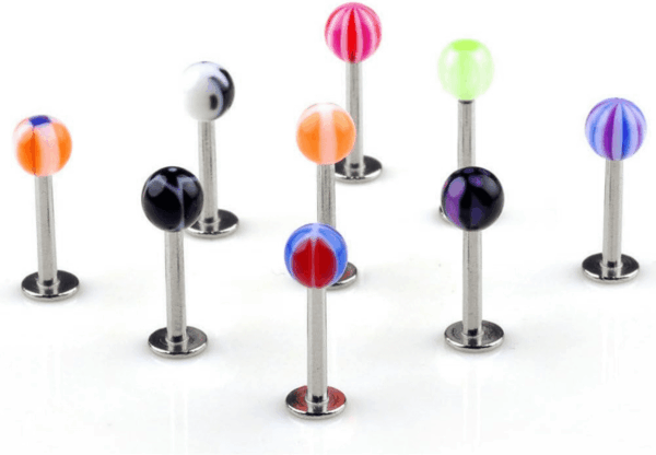 110 PCS Body Jewelry Piercing Eyebrow Navel Belly Tongue Lip Bar Ring 22 Styles - Image 6